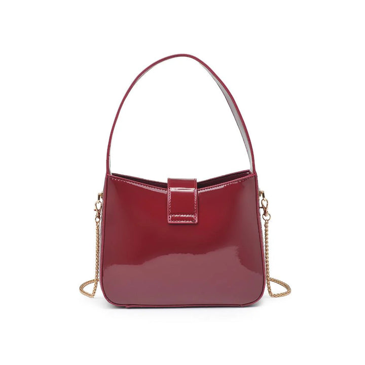 Paige Shoulder Bag in Burgundy