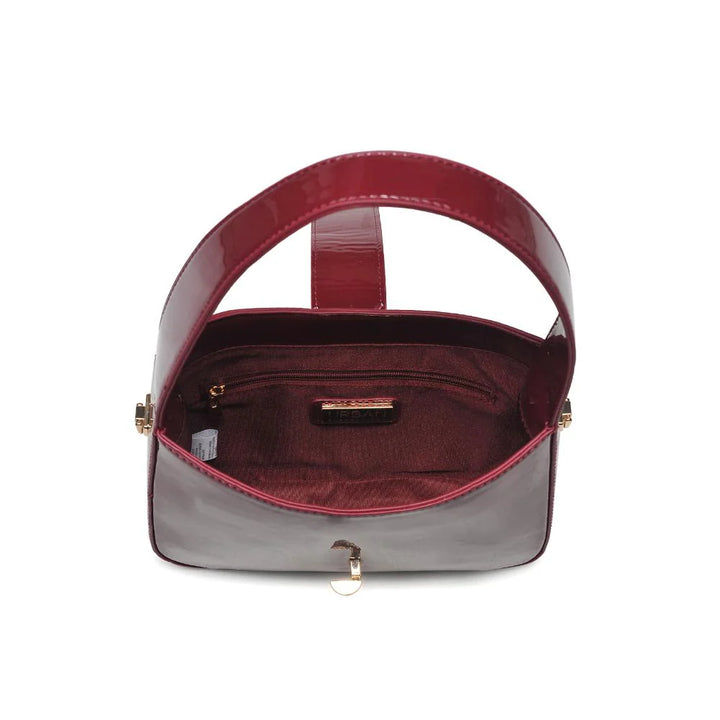 Paige Shoulder Bag in Burgundy