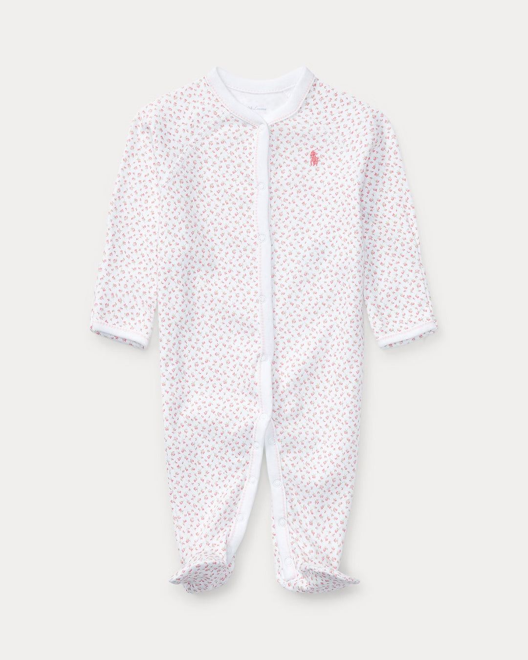 White Floral Cotton Coverall