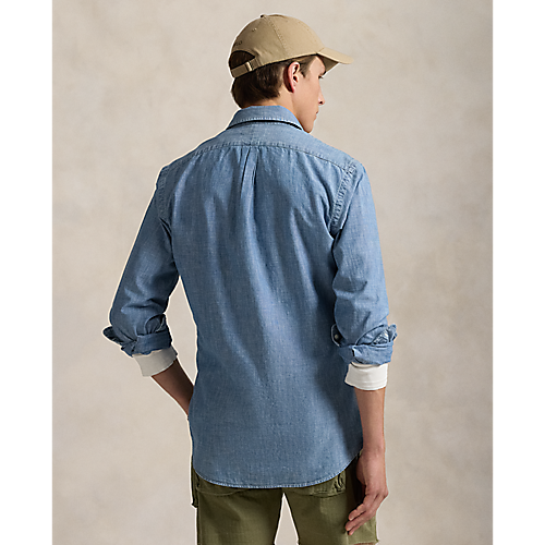 Long Sleeve Chambray Sport Shirt