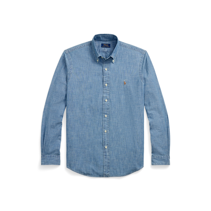 Long Sleeve Chambray Sport Shirt