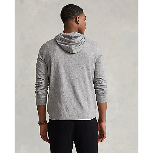 Long Sleeve Jersey Knit Hooded Tee - Madison's Niche 