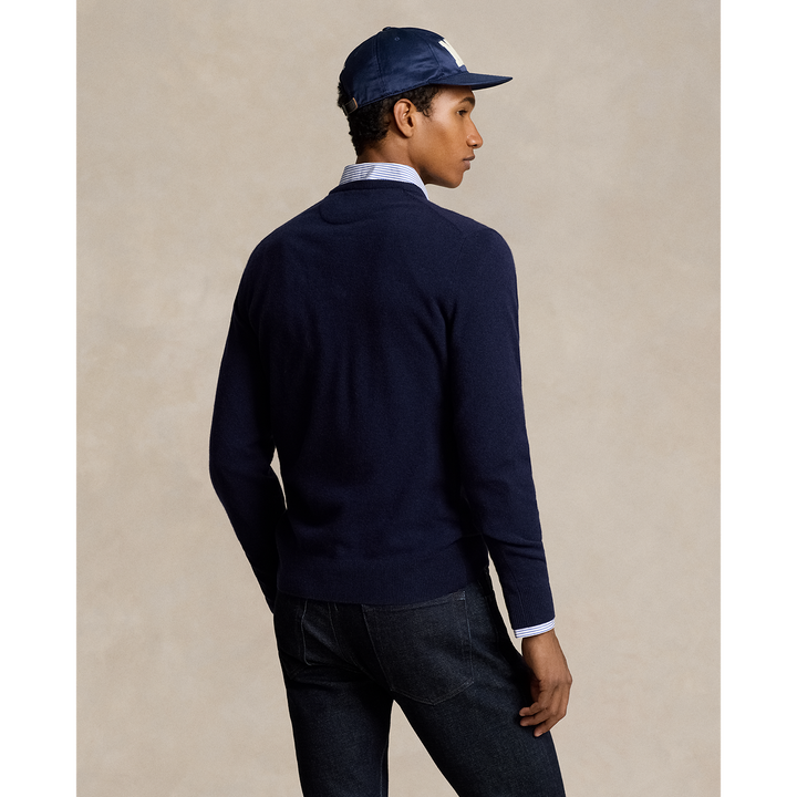 Lux Merino Crewneck Sweater in Hunter Navy