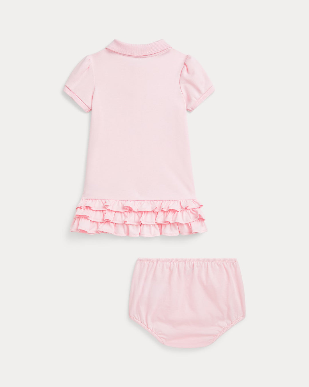 Pink Polo Ruffle Dress