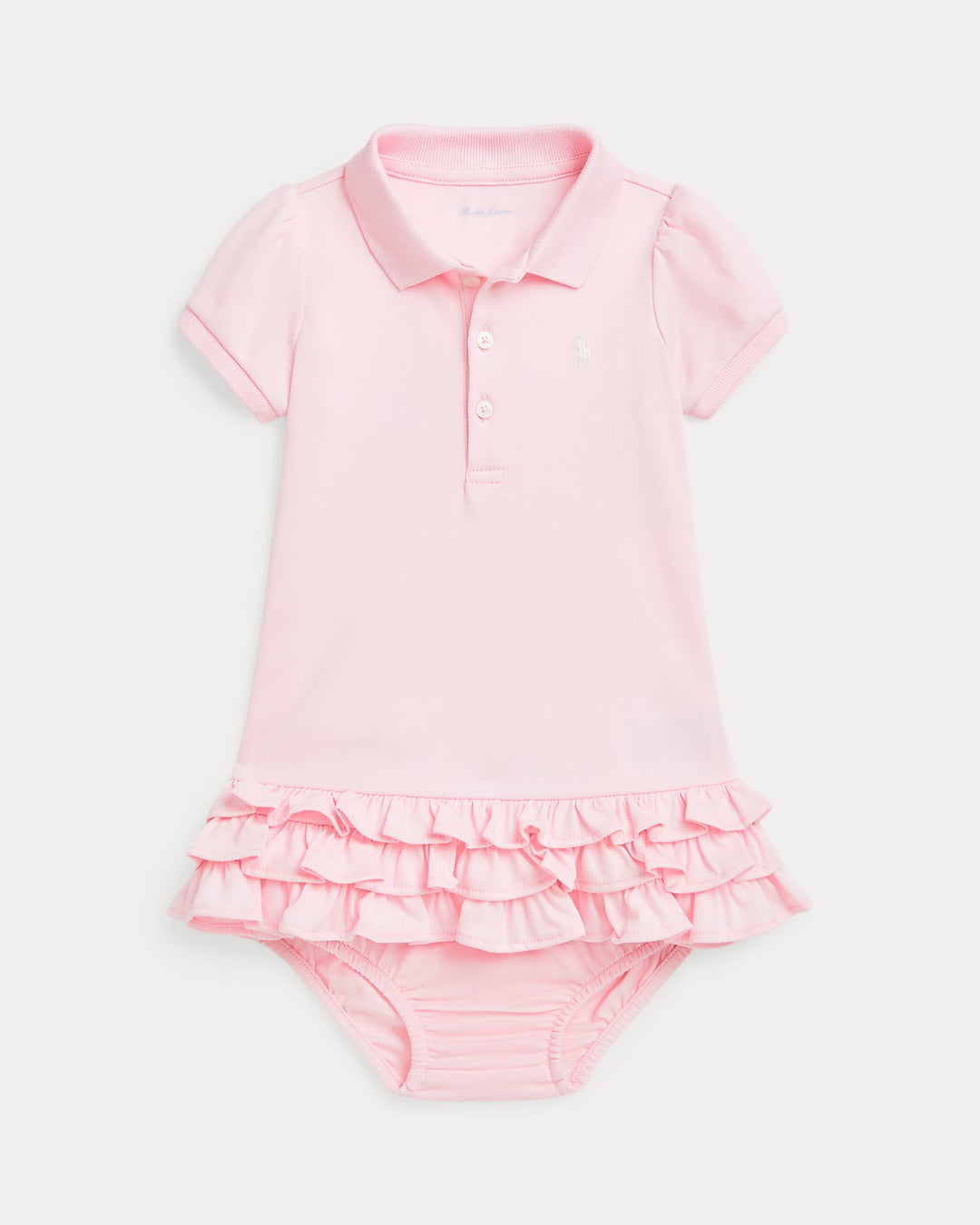 Pink Polo Ruffle Dress