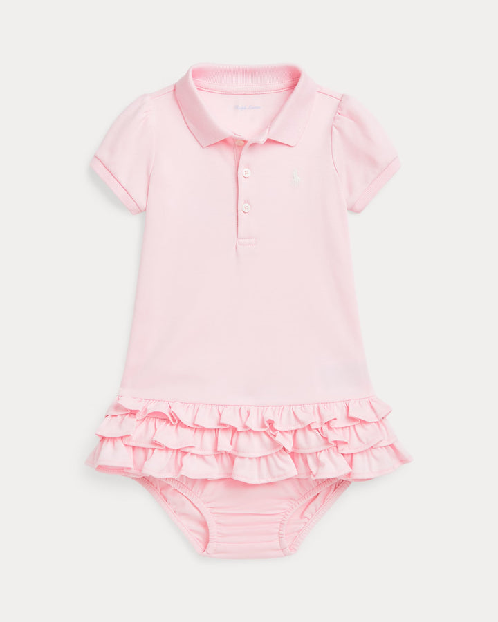 Pink Polo Ruffle Dress