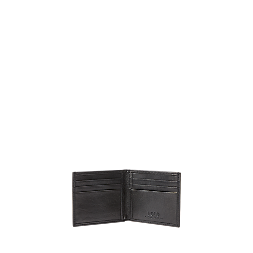 Pebbled Bifold Wallet in Black