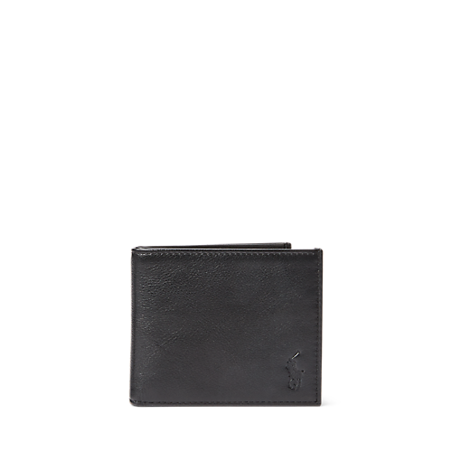 Pebbled Bifold Wallet in Black