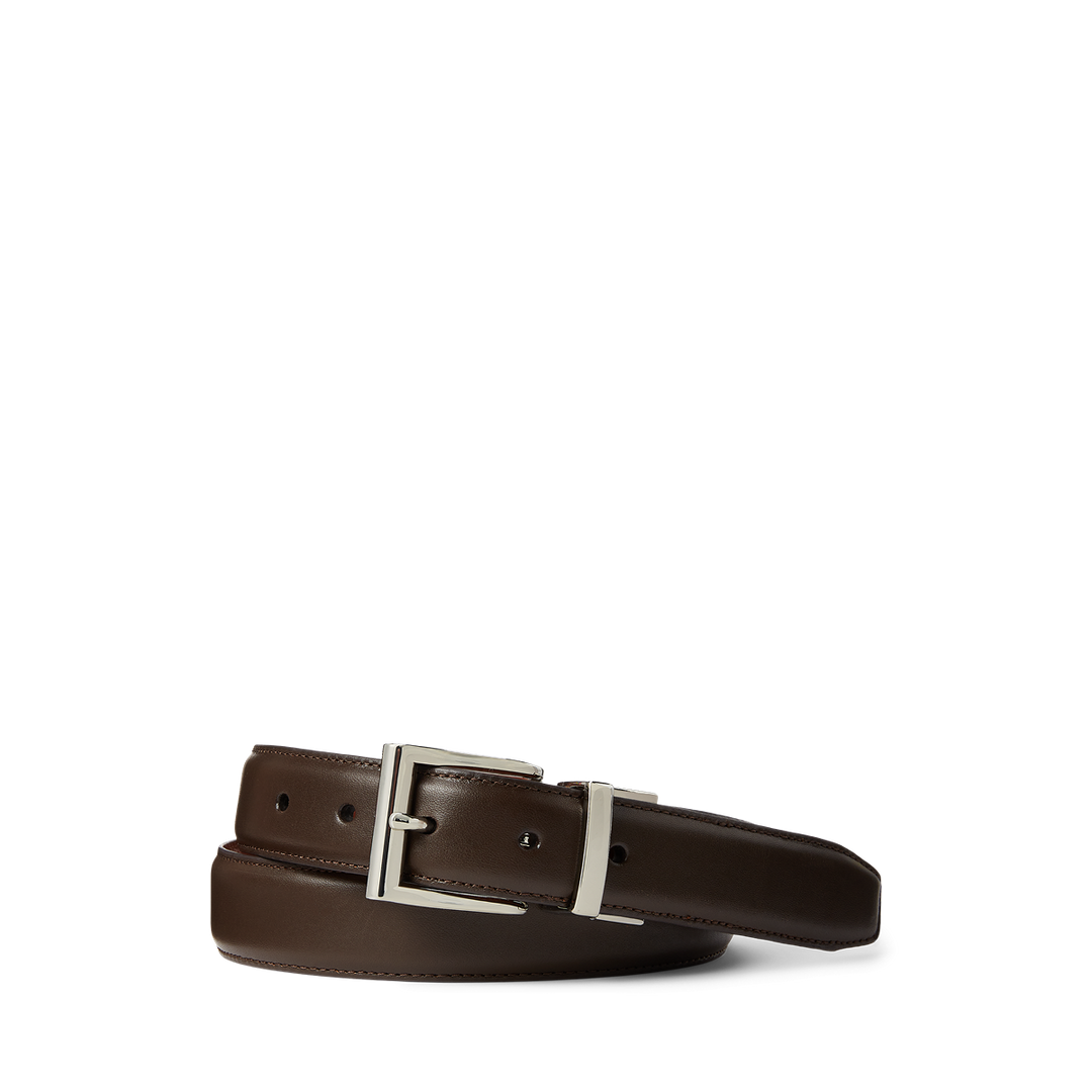 Reversible Saddle Leather Belt in Brown