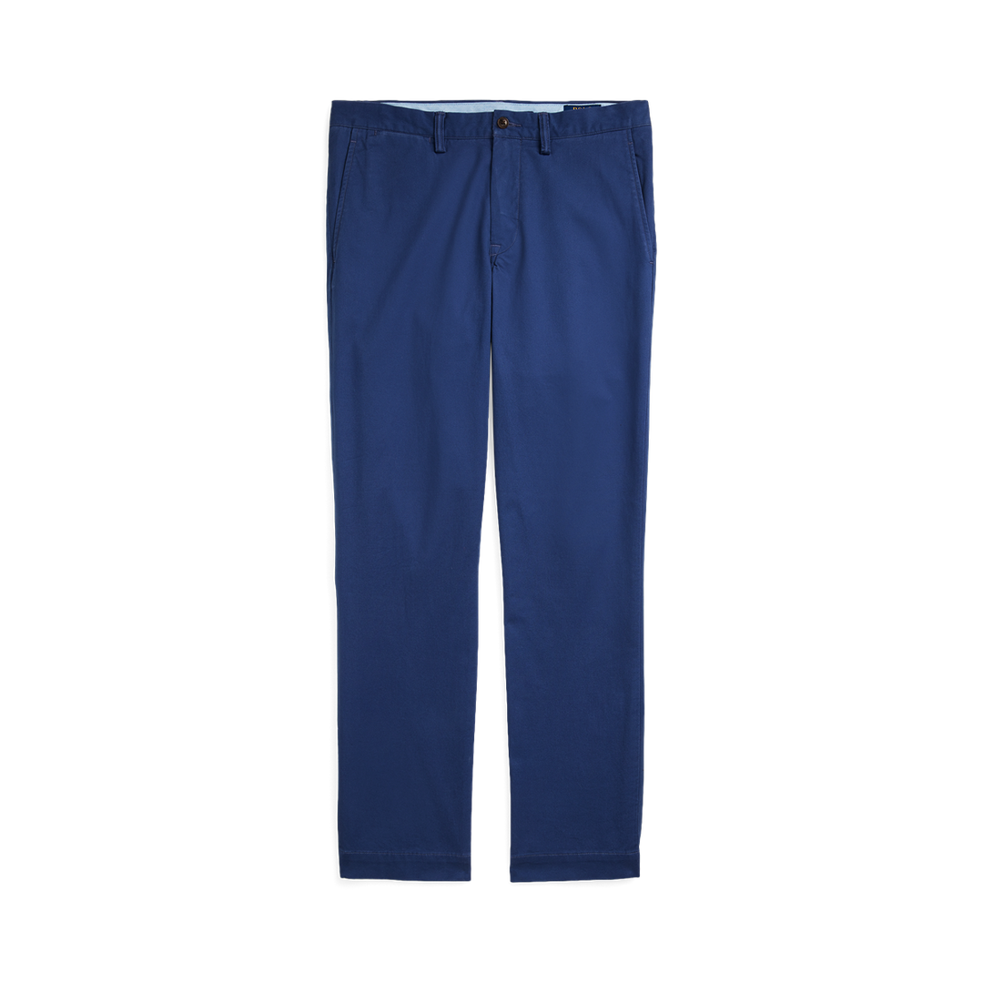 Bedford Straight Fit Stretch Twill Flat Front Pant in Light Navy