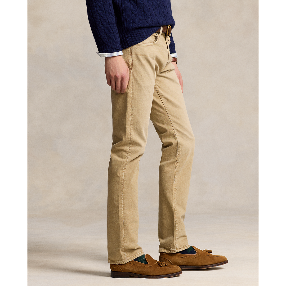 Varick Slim Straight Fit Jean in Khaki Hill