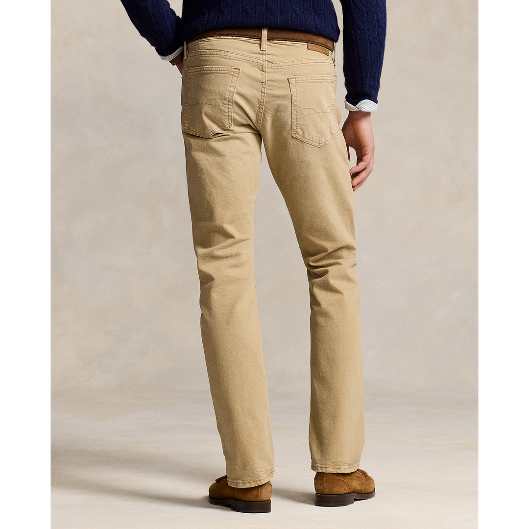 Varick Slim Straight Fit Jean in Khaki Hill