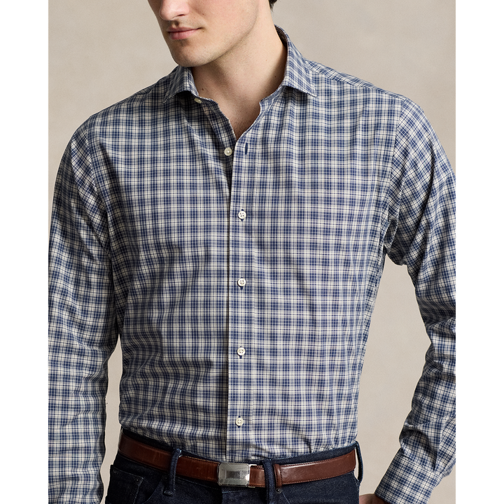 Poplin Sport Shirt with Collar