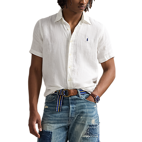 Short Sleeve Linen Sport Shirt