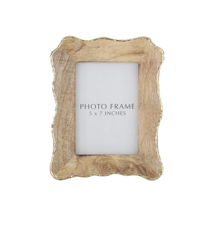 Scalloped Mango Wood Frame