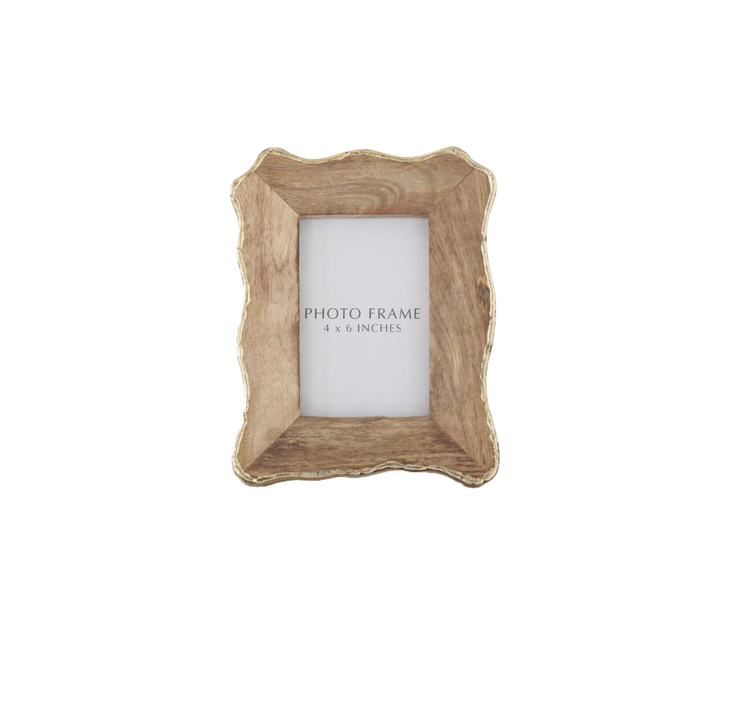 Scalloped Mango Wood Frame