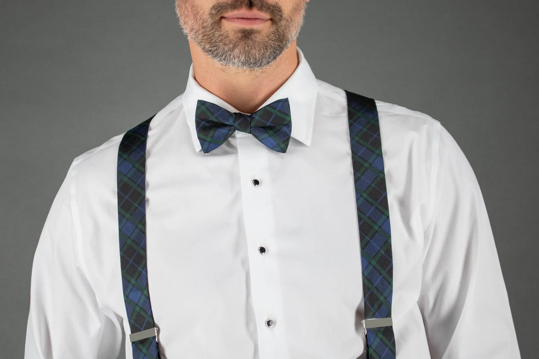 Blackwatch Plaid Bow Tie - Madison's Niche 