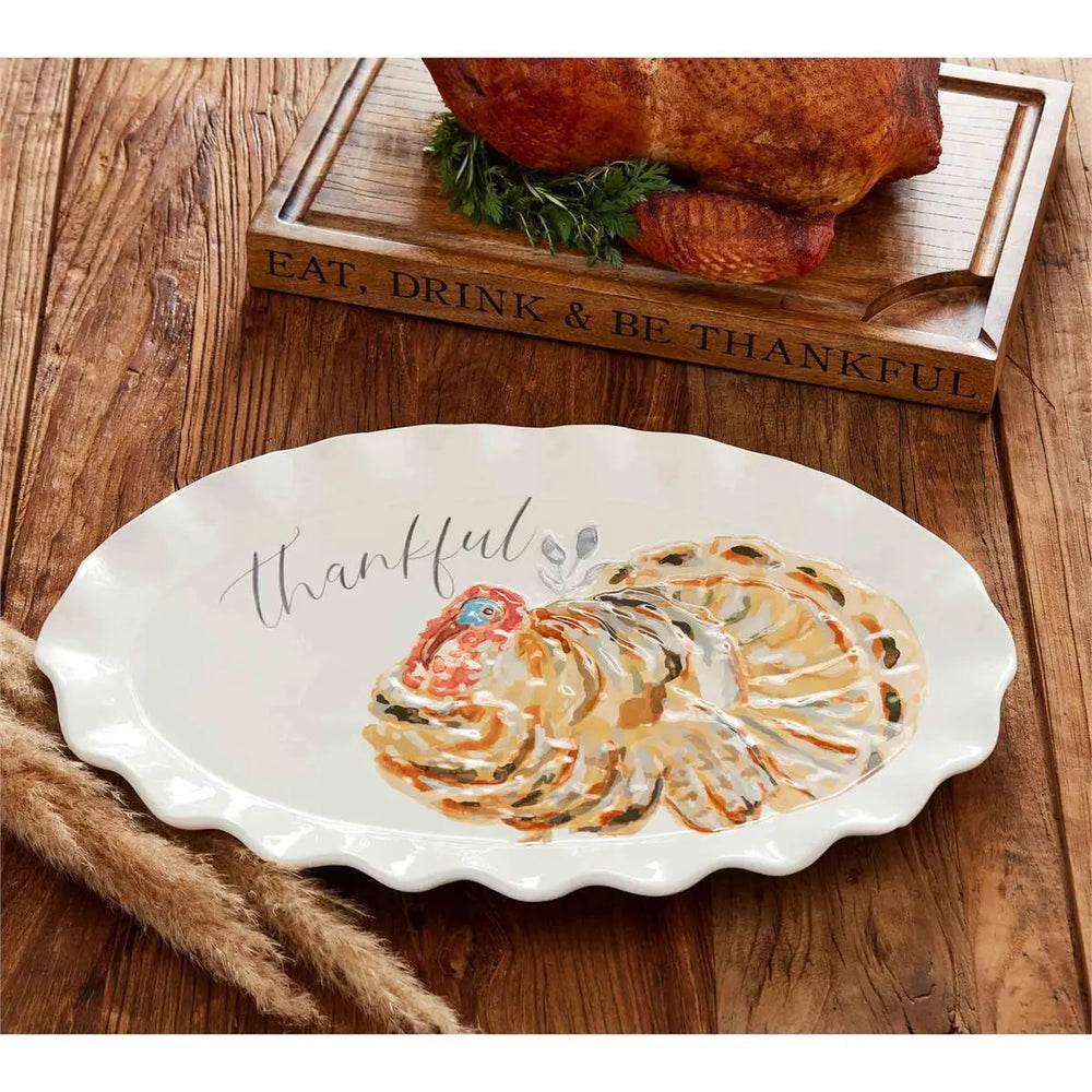 Thankful Turkey Platter - Madison's Niche 