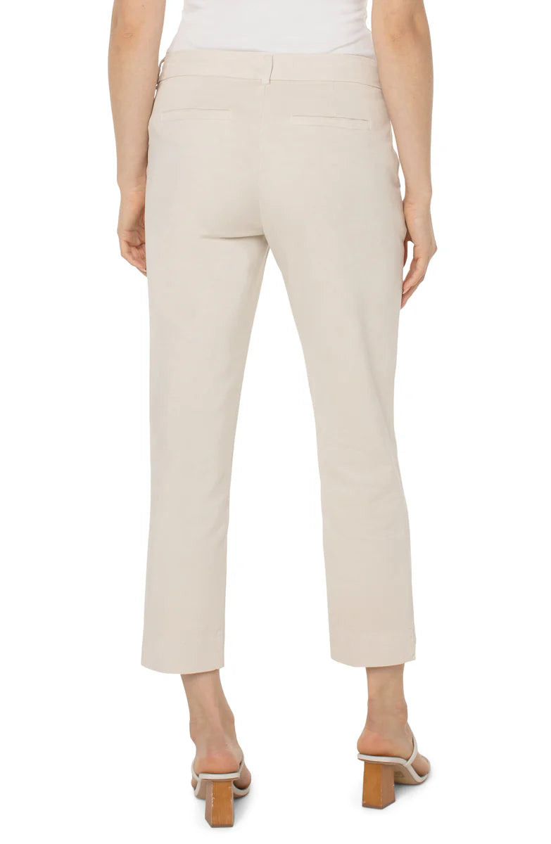 Kelsey Trouser with Slit in Roman Stone