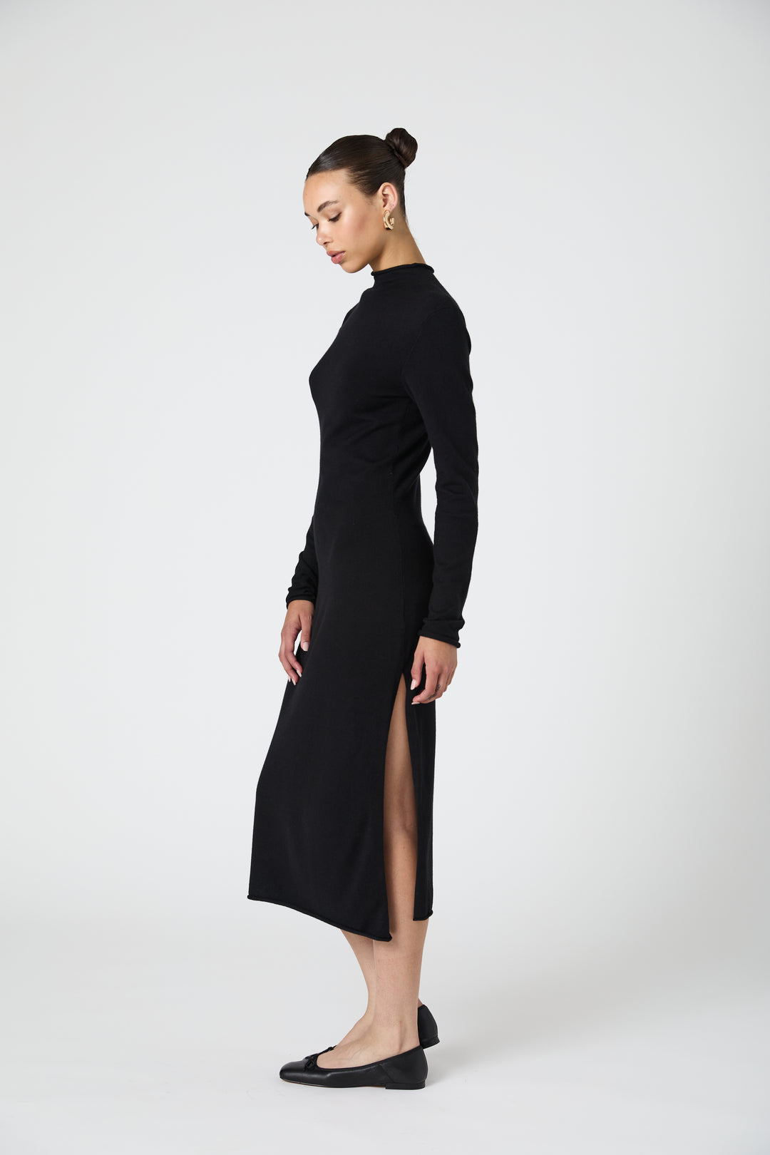 Cosysoft Side Split Midi Dress