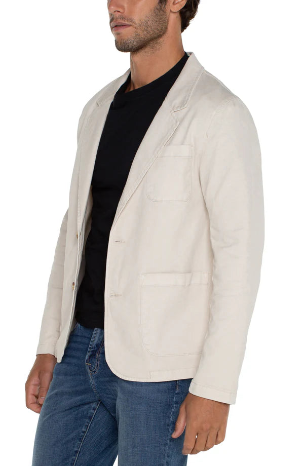 Patch Pocket Blazer in Stone - Madison's Niche 