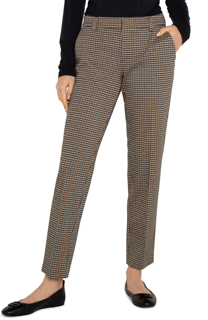 Kelsey Trouser in Black Tan Check