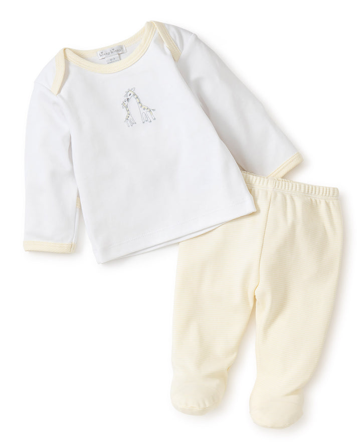 Giraffe Stripe Footie Set