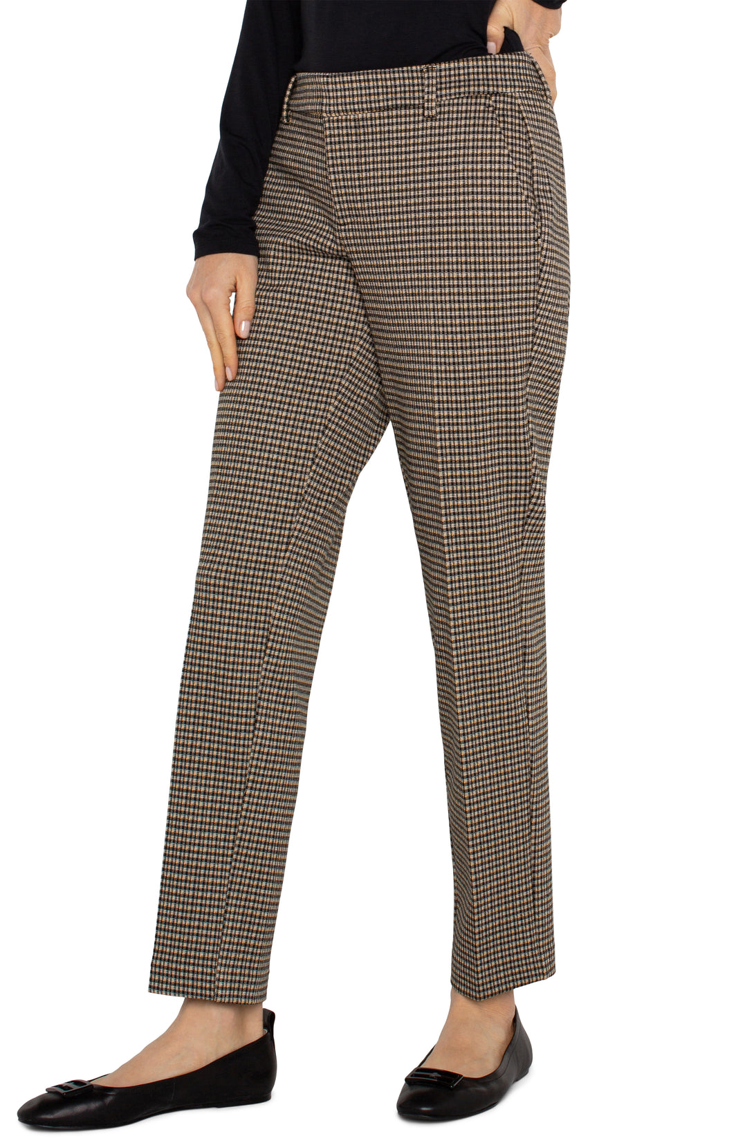 Kelsey Trouser in Black Tan Check