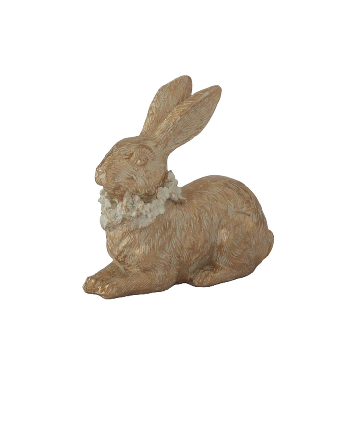 Gold Resin Easter Bunny