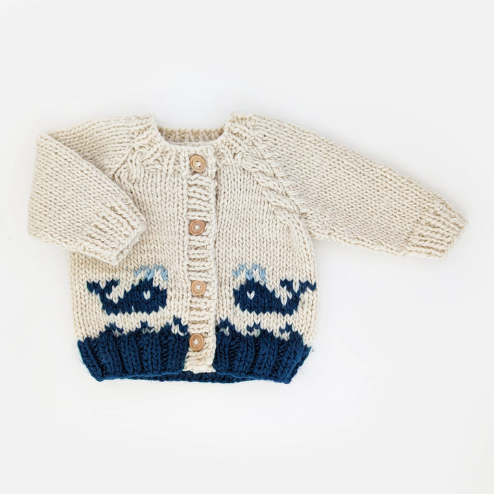 Whale Cardigan Sweater