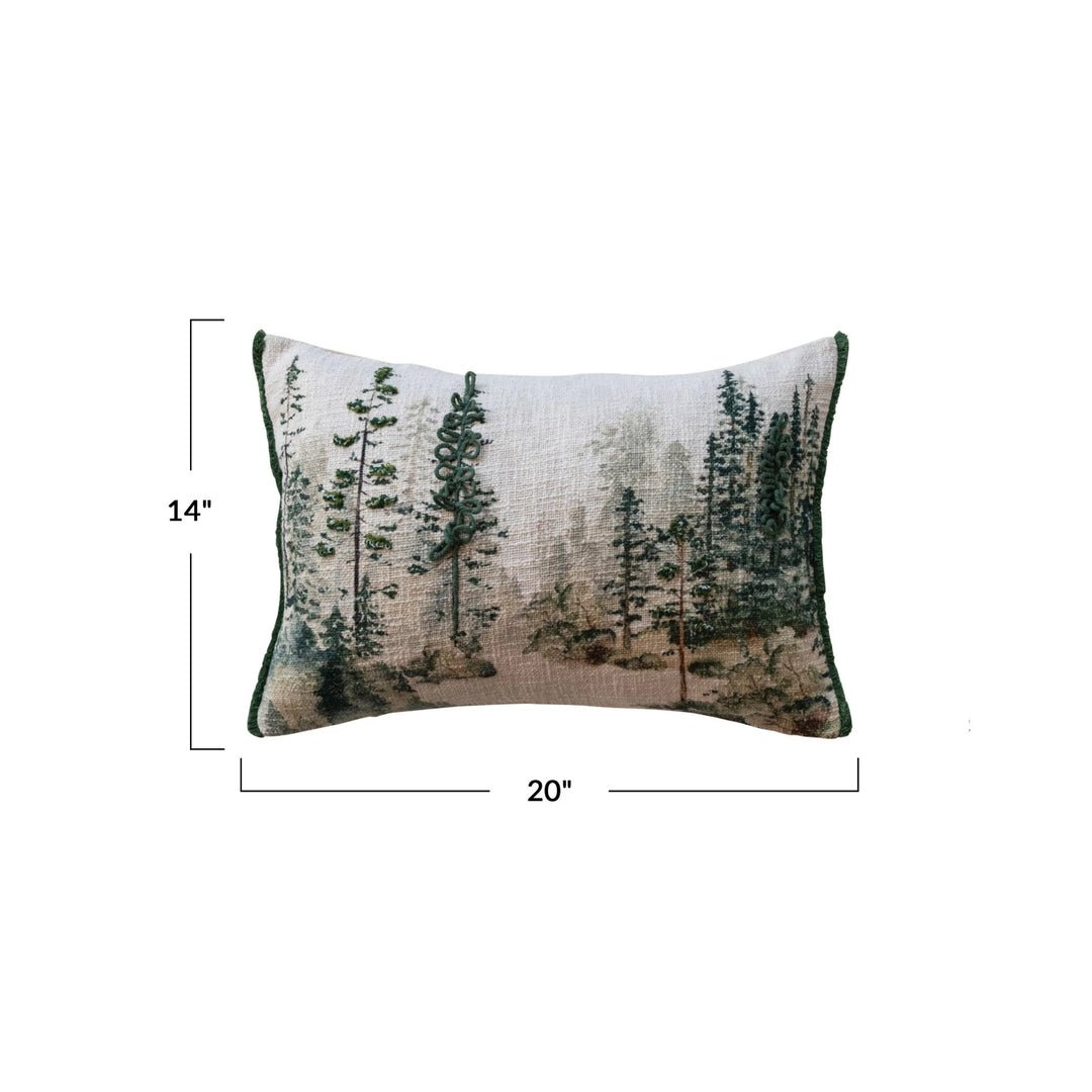 Tree Print Pillow