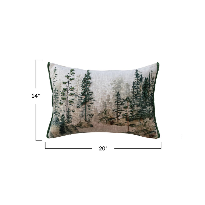 Tree Print Pillow