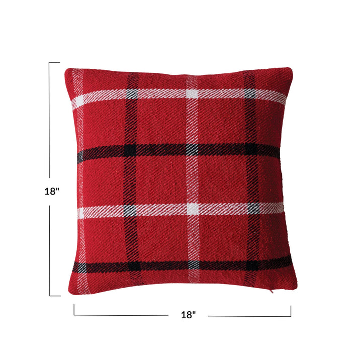 Red Plaid Pillow