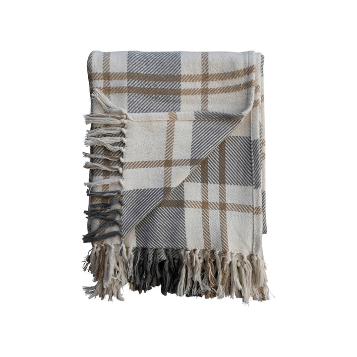 Flannel Plaid Throw