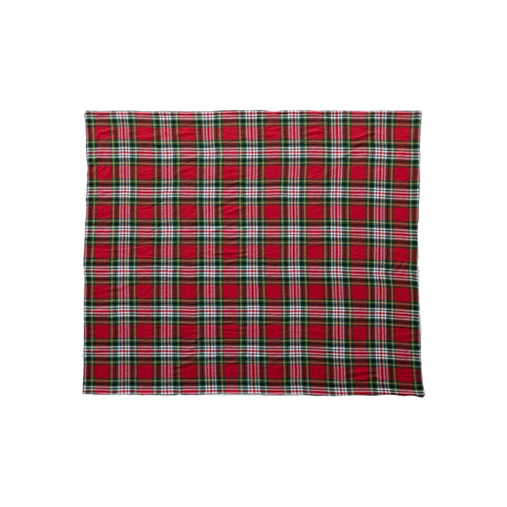 Plaid and Sherpa Throw