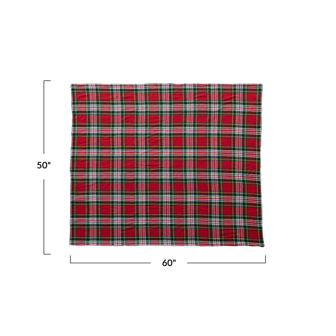 Plaid and Sherpa Throw