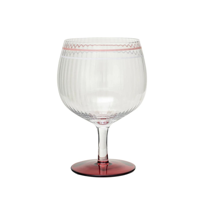 Hand-Painted Wine Glass