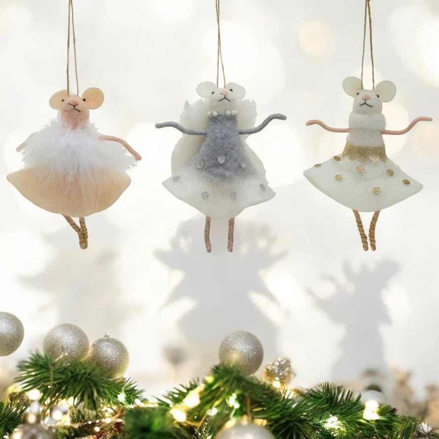 Ballerina Mouse Ornament