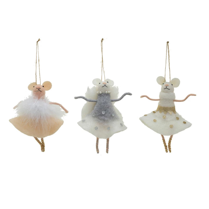 Ballerina Mouse Ornament