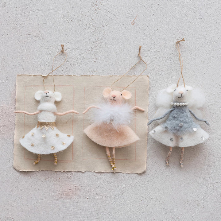 Ballerina Mouse Ornament