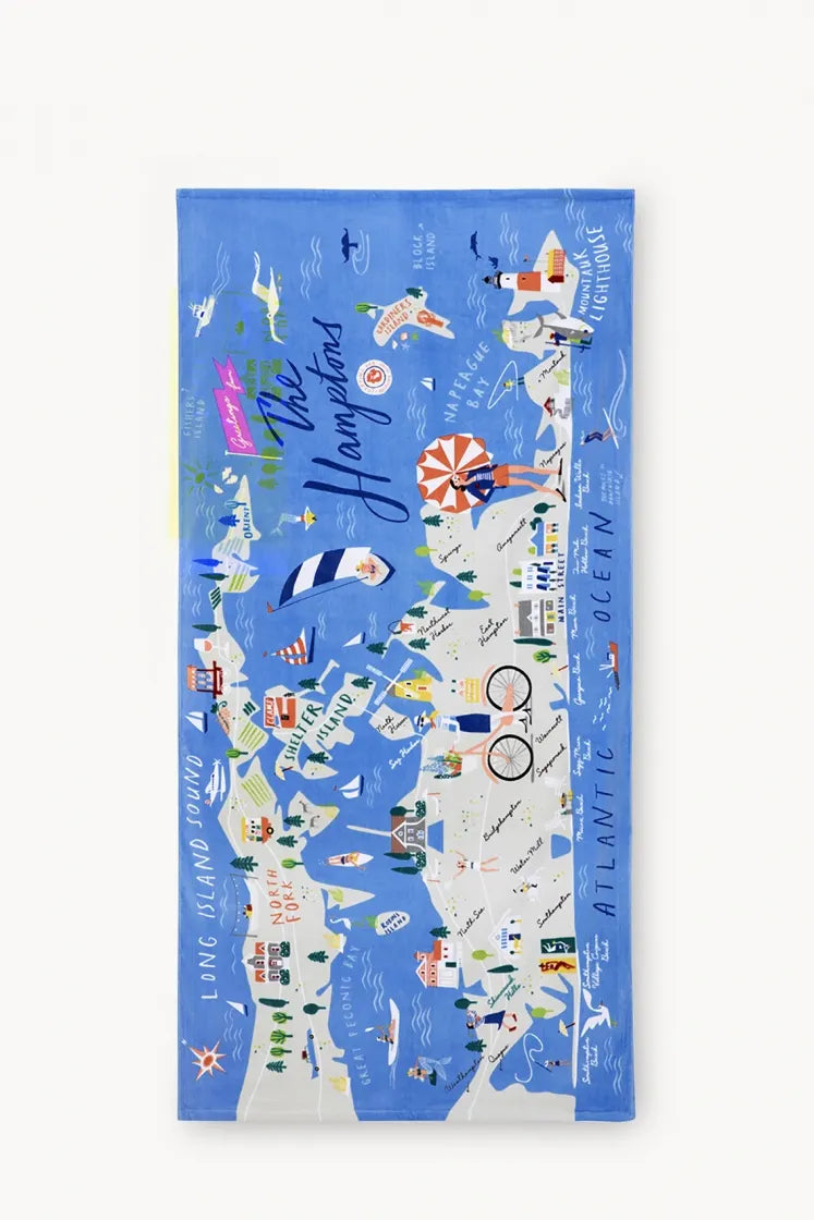 The Hamptons Beach Towel - Madison's Niche 