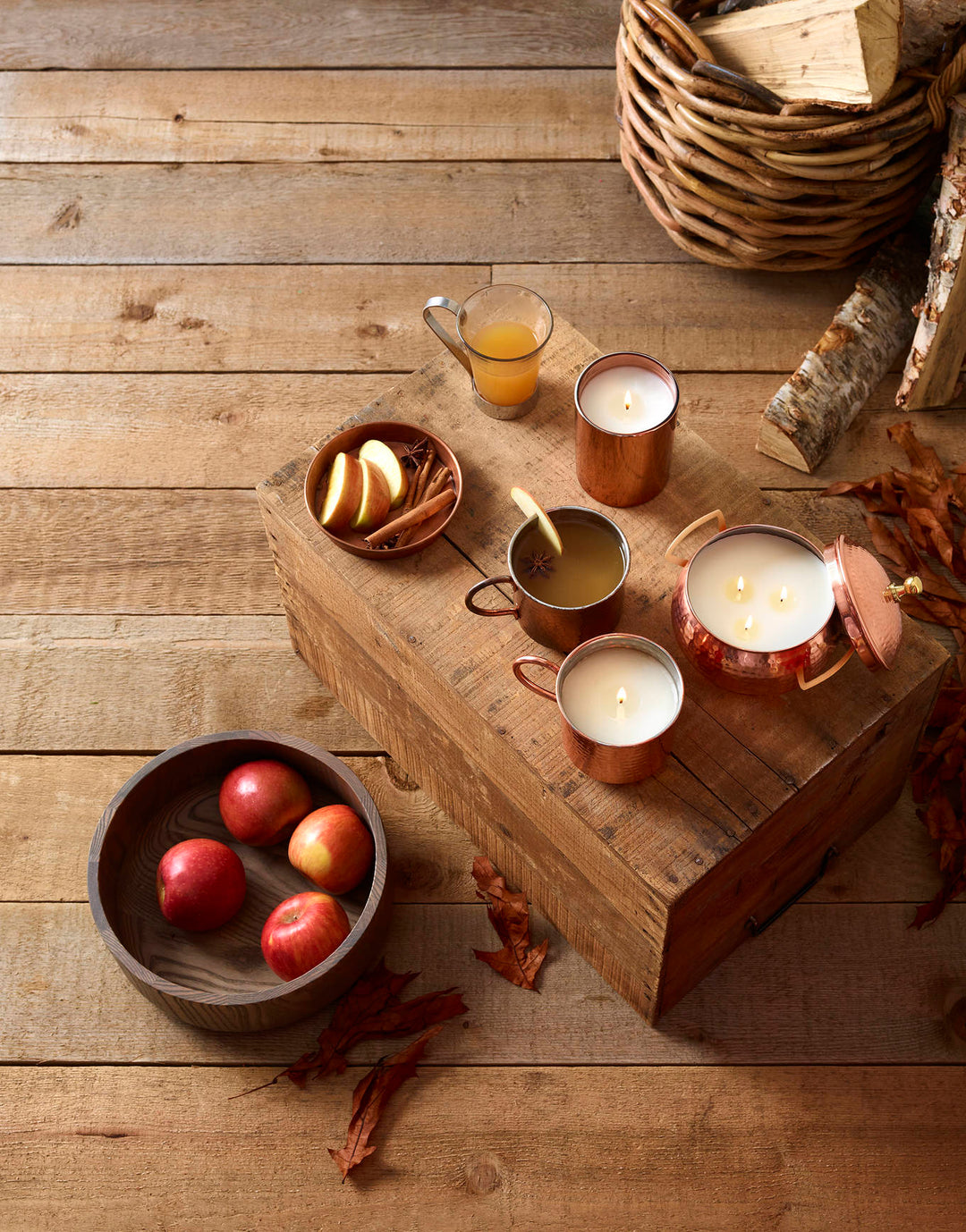 Simmered Cider Copper Pot 3-Wick Candle