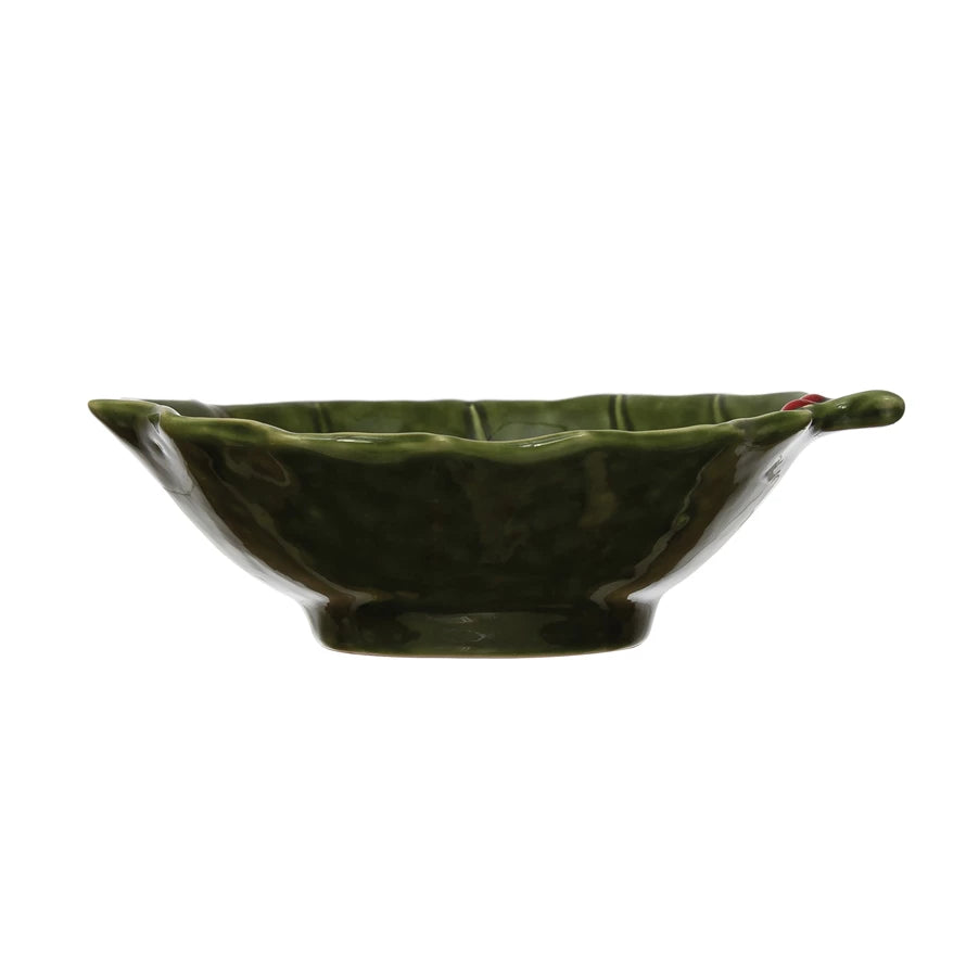 Holly Leaf Bowl - Madison's Niche 