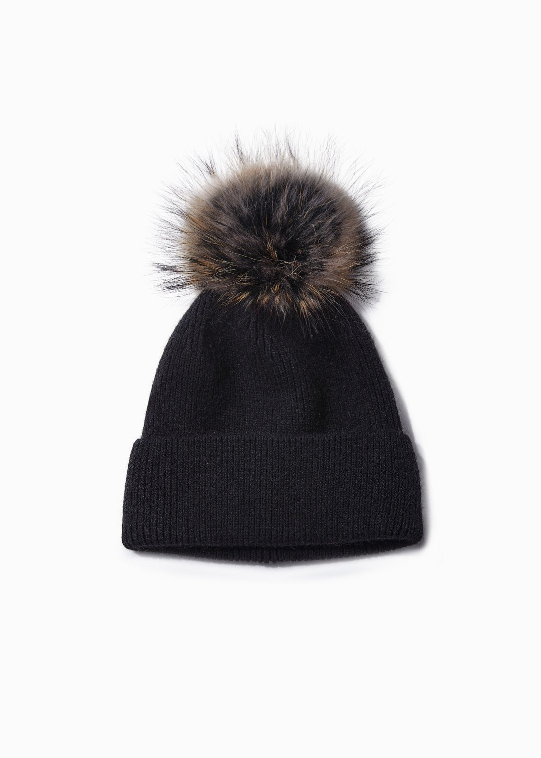 Ronnie Pom Pom Beanie in Black - Madison's Niche 